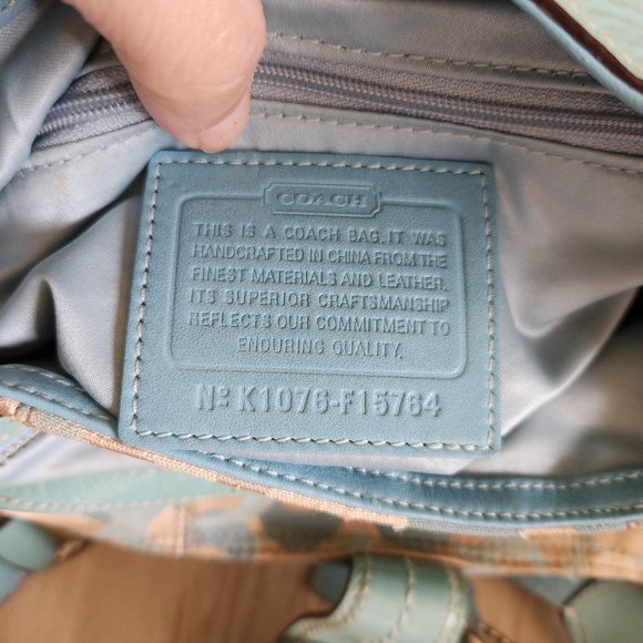 Coach Soho Lynn Signature Optic Shoulder Bag Hobo - Picture 13 of 13